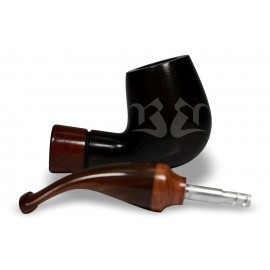 Cachimbo Bertoldi Anel Madeira Preto com Filtro Permanente